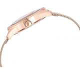 Buy Shop Guess Tri Glitz Quartz Diamonds Rose Gold Dial Rose Gold Mesh Bracelet Watch For Women - W1142L4 USA Online
