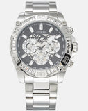 Buy Shop Guess Trophy Chronograph Diamonds Black Dial Silver Steel Strap Watch for Men - GW0390G1 USA Online