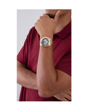 Buy Shop Guess Trophy Diamonds Black Dial Gold Steel Strap Watch for Men - GW0390G2 USA Online