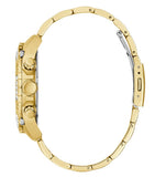 Buy Shop Guess Trophy Diamonds Black Dial Gold Steel Strap Watch for Men - GW0390G2 USA Online