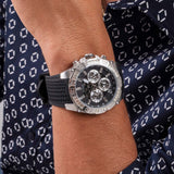 Buy Shop Guess Trophy Multifunction Black Dial Black Rubber Strap Watch for Men - GW0333G1 USA Online
