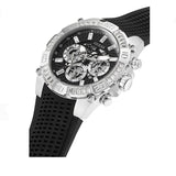 Buy Shop Guess Trophy Multifunction Black Dial Black Rubber Strap Watch for Men - GW0333G1 USA Online