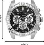 Buy Shop Guess Trophy Multifunction Black Dial Black Rubber Strap Watch for Men - GW0333G1 USA Online