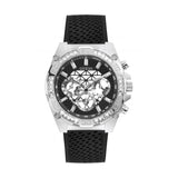 Buy Shop Guess Trophy Multifunction Black Dial Black Rubber Strap Watch for Men - GW0333G1 USA Online