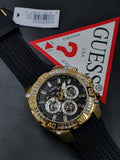 Buy Shop Guess Trophy Multifunction Black Dial Black Rubber Strap Watch for Men - GW0333G2 USA Online