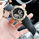 Buy Shop Guess Trophy Multifunction Black Dial Black Rubber Strap Watch for Men - GW0333G2 USA Online