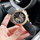 Buy Shop Guess Trophy Multifunction Black Dial Black Rubber Strap Watch for Men - GW0333G2 USA Online