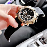 Buy Shop Guess Trophy Multifunction Black Dial Black Rubber Strap Watch for Men - GW0333G2 USA Online