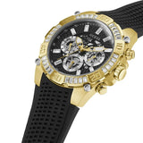 Buy Shop Guess Trophy Multifunction Black Dial Black Rubber Strap Watch for Men - GW0333G2 USA Online