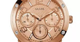 Buy Shop Guess Studio Rose Gold Dial Rose Gold Steel Strap Watch For Women - W0778L3 USA Online