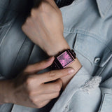 Buy Shop Guess Vanity Analog Purple Dial Purple Steel Strap Watch For Women - W1029L4 USA Online