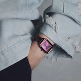 Buy Shop Guess Vanity Analog Purple Dial Purple Steel Strap Watch For Women - W1029L4 USA Online