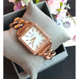 Buy Shop Guess Vanity Diamonds Silver Dial Gold Steel Strap Watch for Women - W1030L4 USA Online