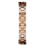 Buy Shop Guess Vanity Diamonds Silver Dial Gold Steel Strap Watch for Women - W1030L4 USA Online