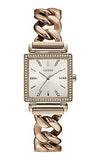 Buy Shop Guess Vanity Diamonds Silver Dial Gold Steel Strap Watch for Women - W1030L4 USA Online