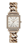 Buy Shop Guess Vanity Diamonds Silver Dial Gold Steel Strap Watch for Women - W1030L4 USA Online