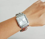 Buy Shop Guess Vanity Diamonds White Dial Silver Steel Strap Watch for Women - W1030L1 USA Online