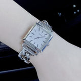 Buy Shop Guess Vanity Diamonds White Dial Silver Steel Strap Watch for Women - W1030L1 USA Online