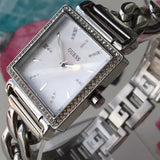 Buy Shop Guess Vanity Diamonds White Dial Silver Steel Strap Watch for Women - W1030L1 USA Online