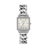 Buy Shop Guess Vanity Diamonds White Dial Silver Steel Strap Watch for Women - W1030L1 USA Online