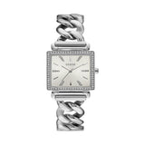 Buy Shop Guess Vanity Diamonds White Dial Silver Steel Strap Watch for Women - W1030L1 USA Online