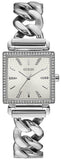 Buy Shop Guess Vanity Diamonds White Dial Silver Steel Strap Watch for Women - W1030L1 USA Online