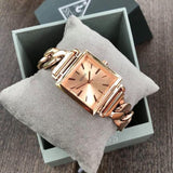 Buy Shop Guess Vanity Rose Gold Dial Rose Gold Steel Strap Watch for Women - W1029L3 USA Online