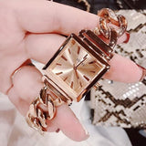 Buy Shop Guess Vanity Rose Gold Dial Rose Gold Steel Strap Watch for Women - W1029L3 USA Online
