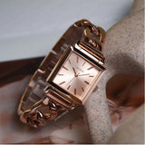 Buy Shop Guess Vanity Rose Gold Dial Rose Gold Steel Strap Watch for Women - W1029L3 USA Online