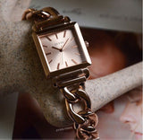 Buy Shop Guess Vanity Rose Gold Dial Rose Gold Steel Strap Watch for Women - W1029L3 USA Online