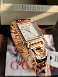 Buy Shop Guess Vanity Rose Gold Dial Rose Gold Steel Strap Watch for Women - W1029L3 USA Online