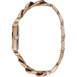 Buy Shop Guess Vanity Rose Gold Dial Rose Gold Steel Strap Watch for Women - W1029L3 USA Online