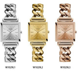 Buy Shop Guess Vanity Silver Dial Silver Steel Strap Watch for Women - W1029L1 USA Online