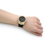Buy Shop Guess Venus Diamonds Black Dial Black Rubber Strap Watch for Women - GW0118L1 USA Online
