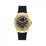 Buy Shop Guess Venus Diamonds Black Dial Black Rubber Strap Watch for Women - GW0118L1 USA Online
