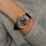 Buy Shop Guess Venus Diamonds Black Dial Black Rubber Strap Watch for Women - GW0118L2 USA Online