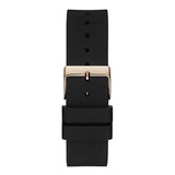 Buy Shop Guess Venus Diamonds Black Dial Black Rubber Strap Watch for Women - GW0118L2 USA Online
