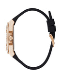 Buy Shop Guess Venus Diamonds Black Dial Black Rubber Strap Watch for Women - GW0118L2 USA Online