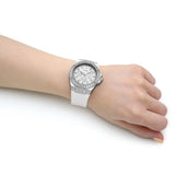 Buy Shop Guess Venus Diamonds White Dial White Rubber Strap Watch for Women - GW0118L3 USA Online