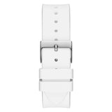 Buy Shop Guess Venus Diamonds White Dial White Rubber Strap Watch for Women - GW0118L3 USA Online