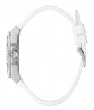 Buy Shop Guess Venus Diamonds White Dial White Rubber Strap Watch for Women - GW0118L3 USA Online