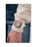 Buy Shop Guess Venus Diamonds White Dial White Rubber Strap Watch for Women - GW0118L4 USA Online