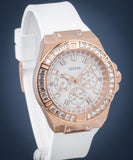 Buy Shop Guess Venus Diamonds White Dial White Rubber Strap Watch for Women - GW0118L4 USA Online