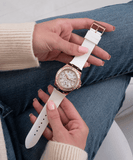 Buy Shop Guess Venus Diamonds White Dial White Rubber Strap Watch for Women - GW0118L4 USA Online