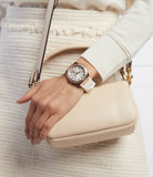 Buy Shop Guess Venus Diamonds White Dial White Rubber Strap Watch for Women - GW0118L4 USA Online
