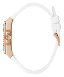 Buy Shop Guess Venus Diamonds White Dial White Rubber Strap Watch for Women - GW0118L4 USA Online