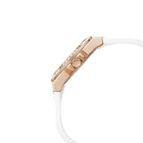 Buy Shop Guess Venus Diamonds White Dial White Rubber Strap Watch for Women - GW0118L4 USA Online