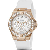 Buy Shop Guess Venus Diamonds White Dial White Rubber Strap Watch for Women - GW0118L4 USA Online