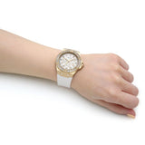 Buy Shop Guess Venus Diamonds White Dial White Rubber Strap Watch for Women - GW0118L5 USA Online