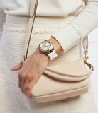 Buy Shop Guess Venus Diamonds White Dial White Rubber Strap Watch for Women - GW0118L5 USA Online
